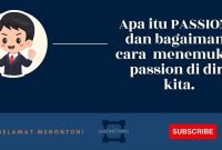Apa itu PASSION? dan bagaimana cara mengetahui passion di diri kita ...